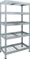 AR Shelving rek Wire Rivet, ft 180 x 90 x 45 cm, 5 legborden uit mesh metaal, gegalvaniseerd