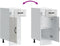 vidaXL - Keuken - onderkast - Lucca - bewerkt - hout - hoogglans - wit