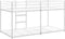 vidaXL - Stapelbed - zonder - matras - 75x190 - cm - staal - wit