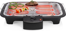 Tristar BQ-2813 - Elektrische BBQ - Rookarm 2000W 38x22 cm - Zwart