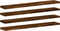 vidaXL - Wandschappen - 4 - st - 60x10x1,5 - cm - bewerkt - hout - gerookt - eikenkleur
