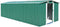 vidaXL - Tuinschuur - 257x580x181 - cm - metaal - groen