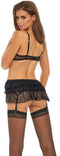 Ondergoed Set Bombshell Boudoir Zwart (S)