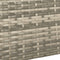 Juskys Yoro - Tuintafel - Rond 80 cm - Grijs - Incl. Glasplaat