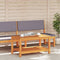 vidaXL - Salontafel - 110x55x45 - cm - Massief - Acaciahout