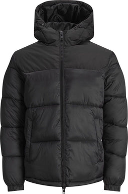 Jack & Jones JJDREW PUFFER HOOD - Puffer met capuchon - Zwart - Maat L