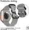 iMoshion Bandje Geschikt voor Apple Watch Bandje Series 1 / 2 / 3 / 4 / 5 / 6 / 7 / 8 / 9 / SE / Ultra (2) - 42 / 44 / 45 / 49 mm - iMoshion Nylon band - Lichtgrijs