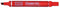 Viltstift pentel n60 schuin 1.2-6mm rood - 12 stuks