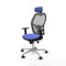 Piqueras y Crespo 1D086G2 - Bureaustoel - Hoofdsteun - Licht Blauw