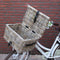 MigoStyling - Kinder - Fietsmand - Met deksel - Bakkersmand - 42x33xH23 - Riet-Rotan