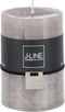 J-Line cilinderkaars - grijs - medium - 39U - 6 stuks