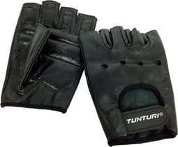 Tunturi Fitness Gloves - Gewichthefhandschoenen - Bescherming tegen blaren en eelt - Zwart (1 paar)