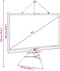 vidaXL - Projectiescherm - met - statief - 50 - inch - 16:9