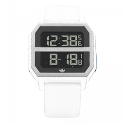 Adidas Z16-3273 horloge mannen - Plastic - wit