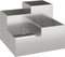 vidaXL - Tuinplanter - 100x100x60 - cm - Verweerd - Staal