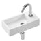 Atlantic Billy - Fonteinset - Rechts kraangat - Wit 37,5x18,5x9,5 cm