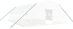 vidaXL - Tuinkas - met - stalen - frame - 48 - m² - 8x6x2,85 - m - wit