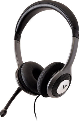 V7 HU521-2EP - USB Stereo Headset met Microfoon - Draad - Zwart