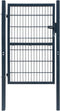 vidaXL - Poort - dubbelstaafmat - (enkel) - 106x230 - cm - antracietgrijs