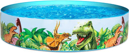 Bestway Zelfopzettende Zwembad 183x38 cm - Ideaal voor Kinderen - Veelkleurig en Duurzaam