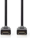 Premium High Speed HDMI™-Kabel met Ethernet | HDMI™ Connector | HDMI™ Connector | 4K@60Hz | 18 Gbps | 0.50 m | Rond | PVC | Zwart | Polybag