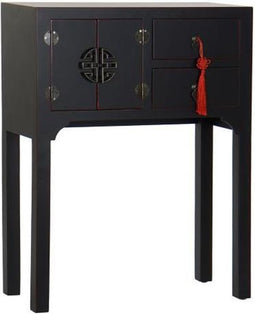 Console DKD Home Decor Zwart Rood Spar Hout MDF (63 x 26 x 83 cm)