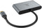 Akasa AK-CBCA31-18BK - USB Type-C Hub - 4 poorten 10 Gbps 100 W Power Delivery - Aluminium