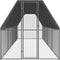 vidaXL - Kippenhok - 2x8x2 - m - gegalvaniseerd - staal