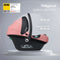 Lionelo Astrid i-Size Autostoel - ADAC 5-sterren - 40-87 cm - RWF - Memory Foam - Verstelbare hoofdsteun (7 cm) - Holmbergs gordels - Compatibel met ISOFIX-base & kinderwagen - Roze
