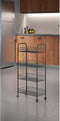 Metaltex - Multifunctionele Trolley Ascona - Keukentrolley op wieltjes - Serveerwagen - Zwart - 84x41cm - 5 jaar garantie