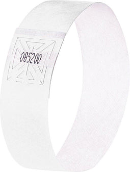 Sigel evenementenbandjes- super soft - 225x25mm - 120 stuks - wit - SI-EB216