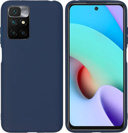 iMoshion Hoesje Geschikt voor Xiaomi Redmi 10 Hoesje Siliconen - iMoshion Color Backcover - Donkerblauw