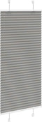 vidaXL - Plissé - rolgordijn - 55x150 - cm - stofbreedte - 54,4 - cm - antraciet
