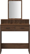 vidaXL - Bruin - Eiken - H - Dressingtafel - met - Lades, - 79x41x140 - cm