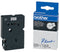 Brother TC-291 - Labeltape 9mm - Zwart op wit - 7,7m