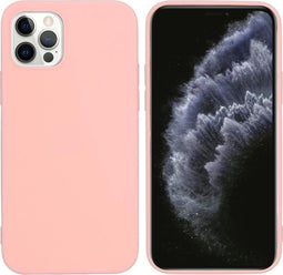 iMoshion Hoesje Geschikt voor iPhone 12 Pro / 12 Hoesje Siliconen - iMoshion Color Backcover - Roze