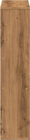 vidaXL - Boekenkast - 63x20x90 - cm - bewerkt - hout - artisanaal - eikenkleurig