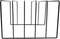 LP vinyl design opbergrek platenrek voor 50 tot 60 vinyl LP's van 12 inch zwart