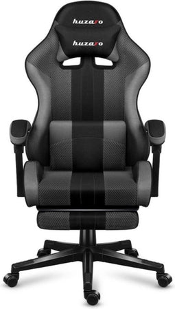 Huzaro Force 4.7 Grey Mesh – Luxe Gamingstoel met Voetsteun en Ergonomisch Design