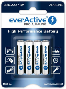 Everactive LR034BLPA - Alkaline Batterijen PRO-serie - 1300 mAh - (4 stuks)