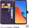iMoshion Hoesje Geschikt voor Xiaomi Redmi 12 Hoesje Met Pasjeshouder - iMoshion Mandala Bookcase - Paars