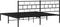 vidaXL - Bedframe - met - hoofdbord - metaal - zwart - 193x203 - cm