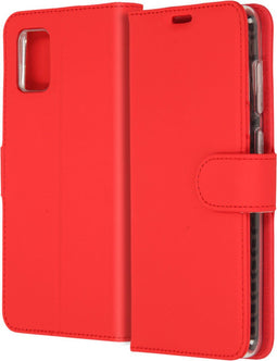 Accezz Hoesje Geschikt voor Samsung Galaxy A31 Hoesje Met Pasjeshouder - Accezz Wallet Softcase Bookcase - Rood