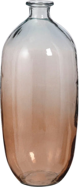 Mica Decorations Romeo Vaas - 19x19x45 cm - Glas - Lichtbruin