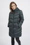 Vila Viadaya - Halflange jas - Afritsbare capuchon - Darkest Spruce Dames Maat 44