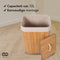 Infinity Goods Bamboe Wasmand - Wassorteerder - 72 Liter - Natuurlijk Bruin
