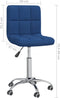 vidaXL - Kantoorstoel - draaibaar - stof - blauw