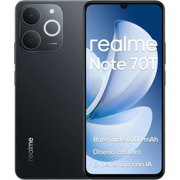 Realme NOTE 70T - Smartphone - 4 GB RAM 128 GB 6,74" Unisoc - Zwart