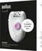 Braun Silk-épil 1 1-000 - Epilator - 20 pincetten - Roze Wit