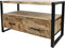 TV Meubel Havana - 2 lades - mangohout/ijzer